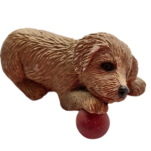 Vintage Sandicast Lil’ Snoozers Dog Figurine Golden Retriever - Picture 10 of 13